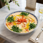 Chickpeas-Vegetables-Tahini-Mawda